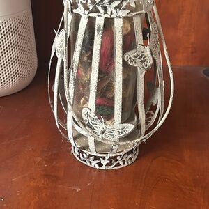 Decorative White Butterfly Lantern